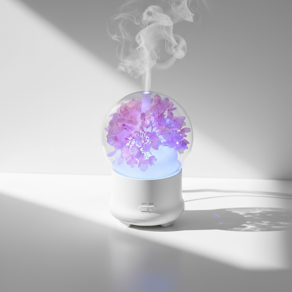 Diffuseur d’huiles essentielles floral