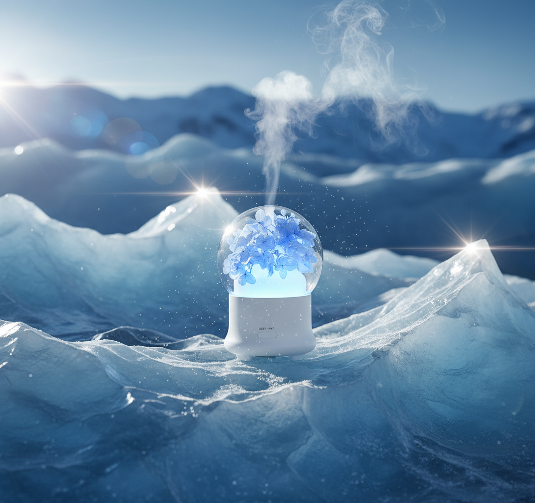 Diffuseur d’huiles essentielles floral